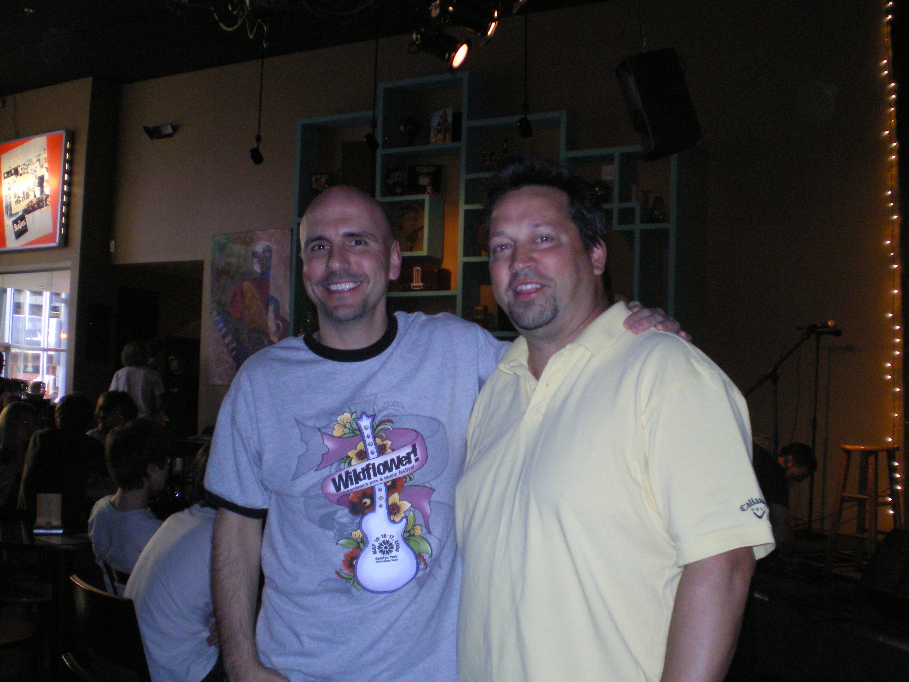 Old school chums, Aaron and Bruce-1